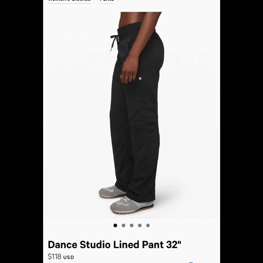Lululemon dance studio striped pants long